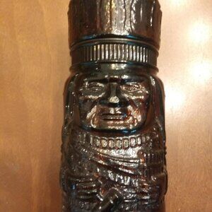 Vintage Native American Chief canister